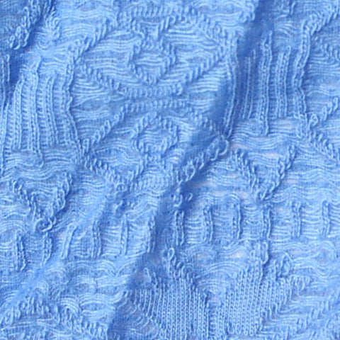 Light Blue Geometric-Diamond Jacquard, Polyester