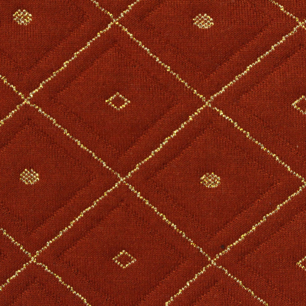 Gold Diamond Jacquard, Poly-Viscose