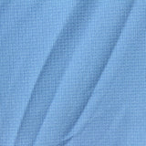 Polyester Stretch Waffle Knit Fabric, 260 gsm, 170 cm — Blue