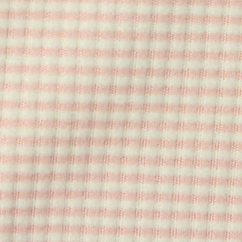 Pink Gingham Velvet, Polyester