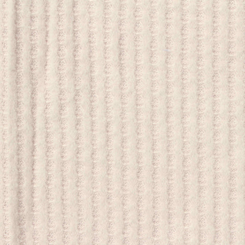 Brushed Polyester Viscose Stretch Waffle Knit Fabric, 220 gsm, 160 cm — Beige
