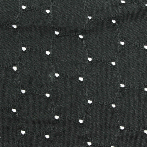 White Dots Knit, Polyester, 190 gsm