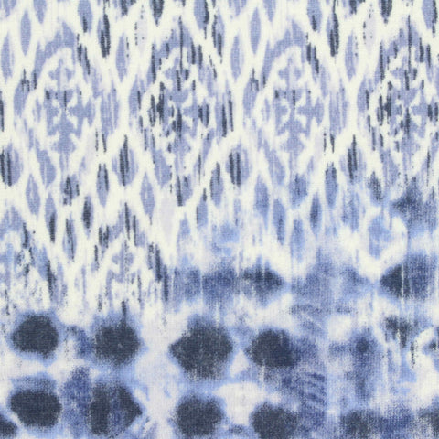 Blue Abstract Jersey Knit, Polyester, 180 gsm