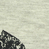 Black Hearts French Terry, Poly-Viscose — texture