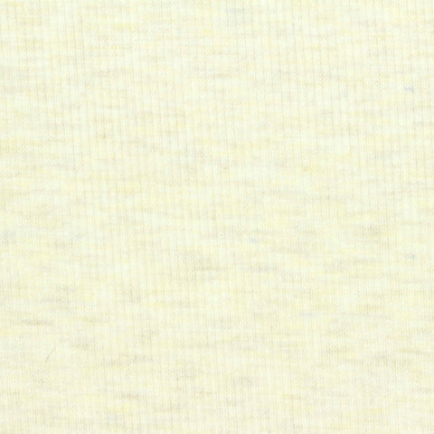 Light Yellow Marl Rib Knit, Polyester, 280 gsm