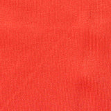 Brushed Polyester Stretch Milk Silk Knit Fabric, 220 gsm, 165 cm — Orange — texture