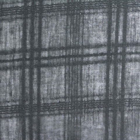 Dark Grey Plaid Jacquard, Cotton