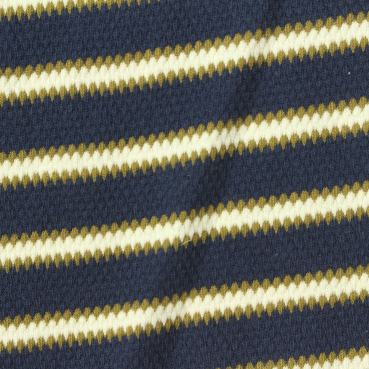 Navy Stripes Jacquard, Cotton