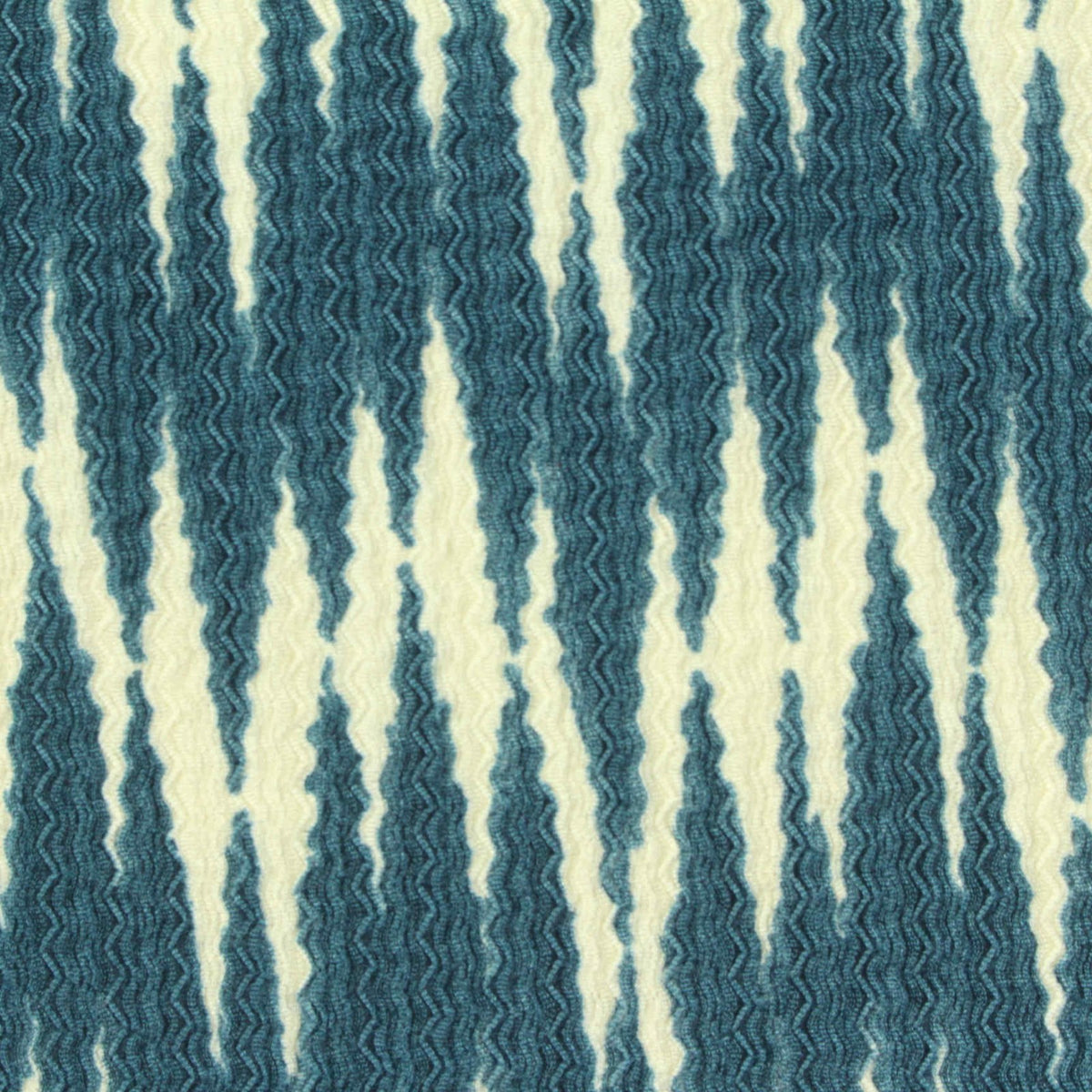 Blue Abstract Warp Knit, Polyester, 145 gsm