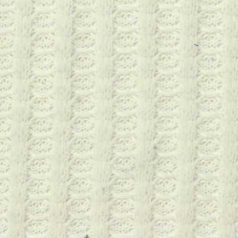 White Openwork Pointelle Knit