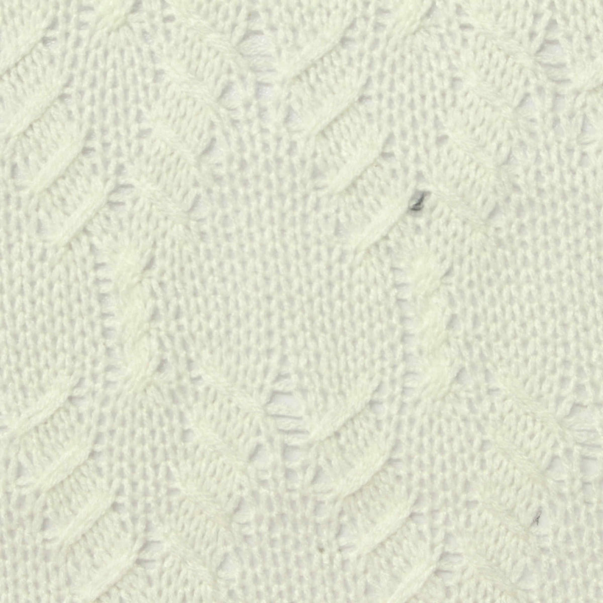 Cream Openwork Pointelle Knit, 250 gsm