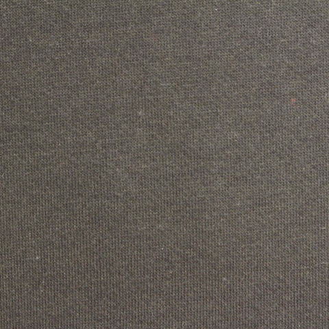 Brushed Cotton Polyester French Terry Fabric, 260 gsm, 170 cm — Khaki