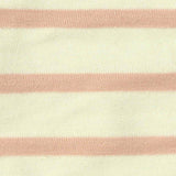 Cream Stripes Jersey Knit, Cotton-Poly — texture