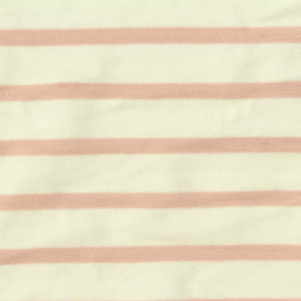 Cream Stripes Jersey Knit, Cotton-Poly, 172 gsm