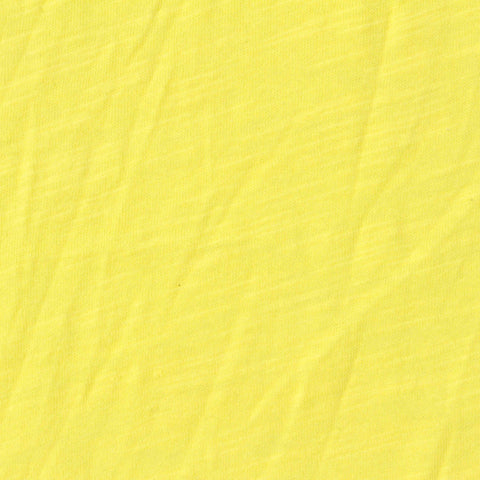 Slub 100% Cotton Jersey Knit Fabric, 130 gsm, 165 cm — Yellow