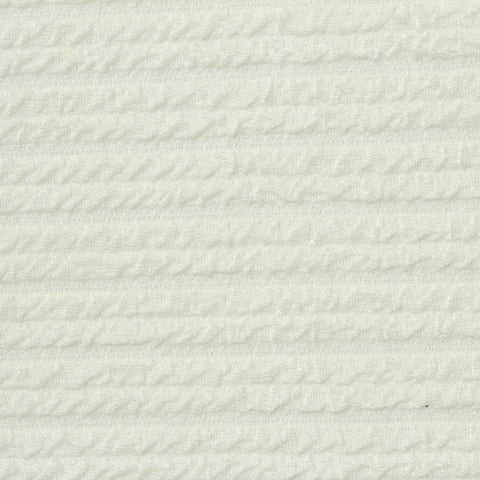 Jacquard Polyester Stretch Knit Fabric, 240 gsm, 160 cm — Beige