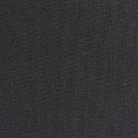 Viscose Nylon Stretch Ponte Knit Fabric, 240 gsm, 155 cm — Black