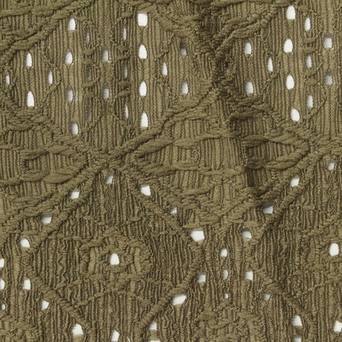Olive Diamond Crepe, Polyester