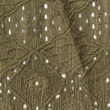 Olive Diamond Crepe, Polyester