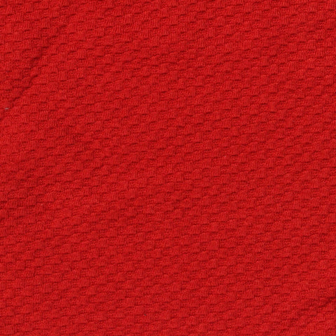 Red Textured Jacquard, Viscose-Poly