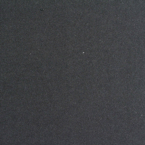 Brushed Polyester Stretch Jersey Knit Fabric, 160 gsm — Black