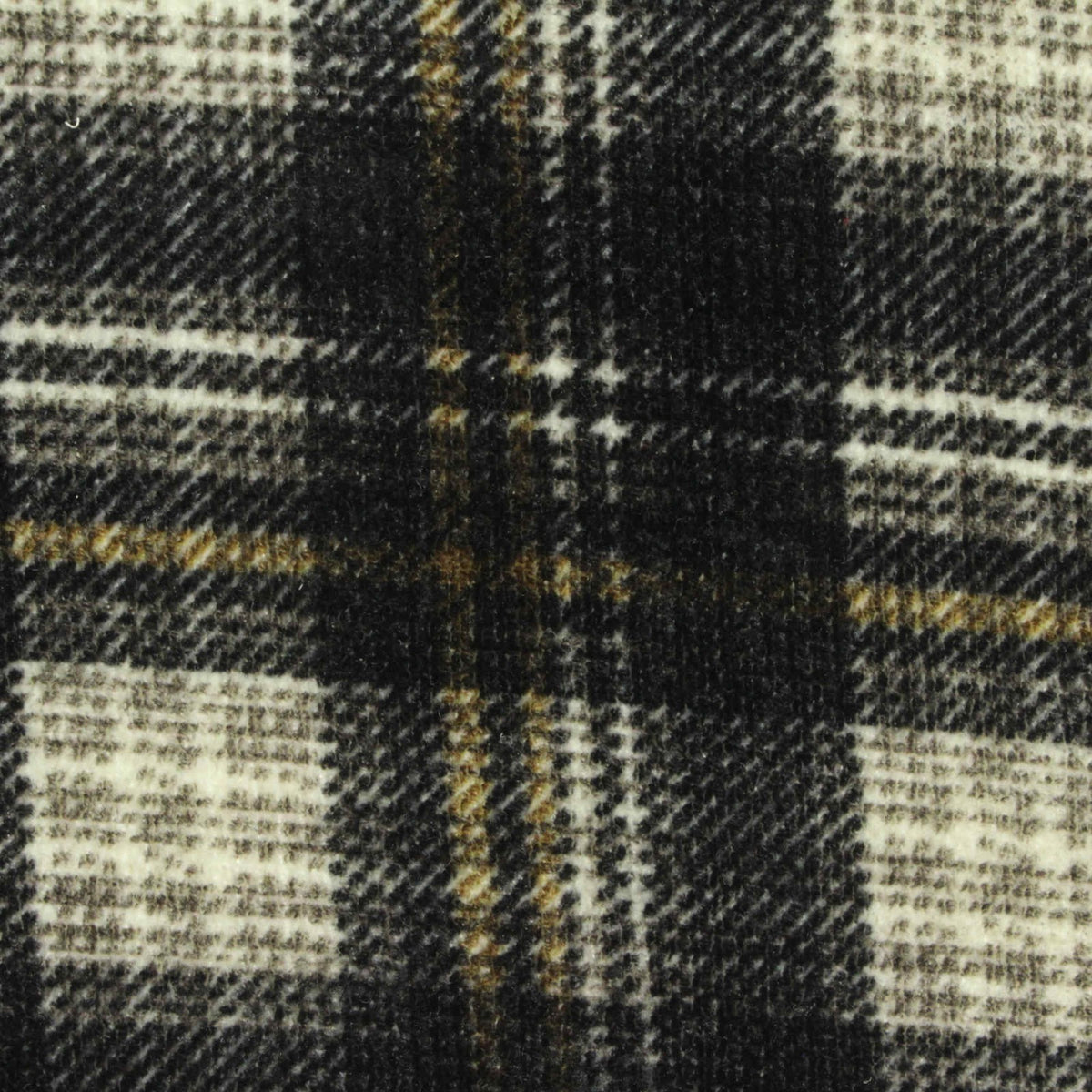 Black Plaid Chenille