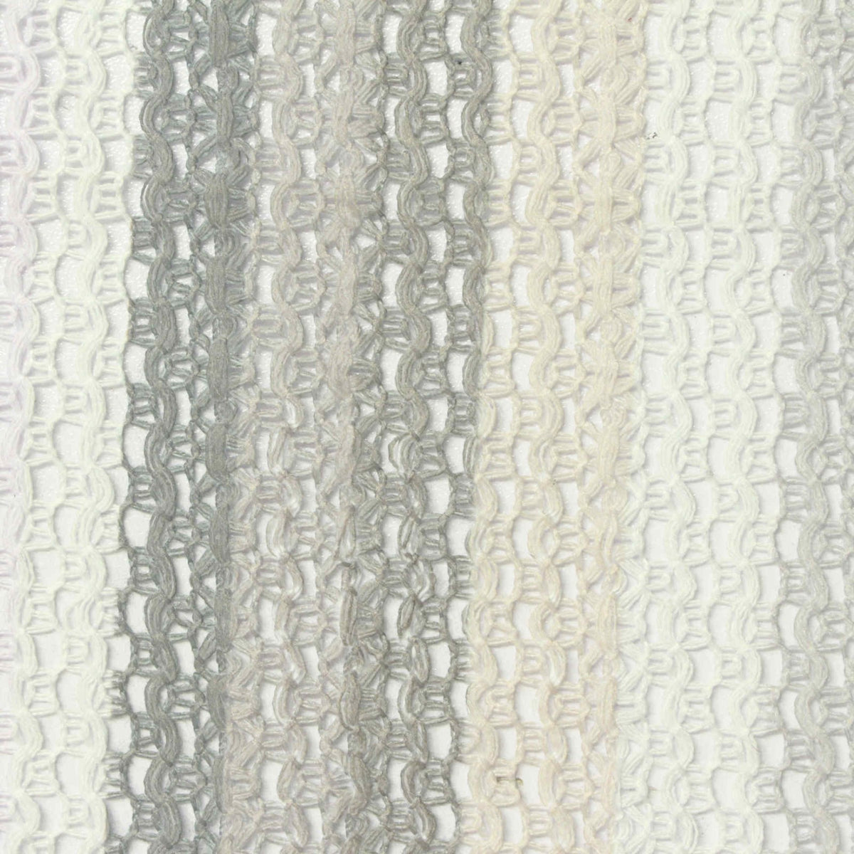 White Vertical-Stripe Jacquard, Polyester, 190 gsm