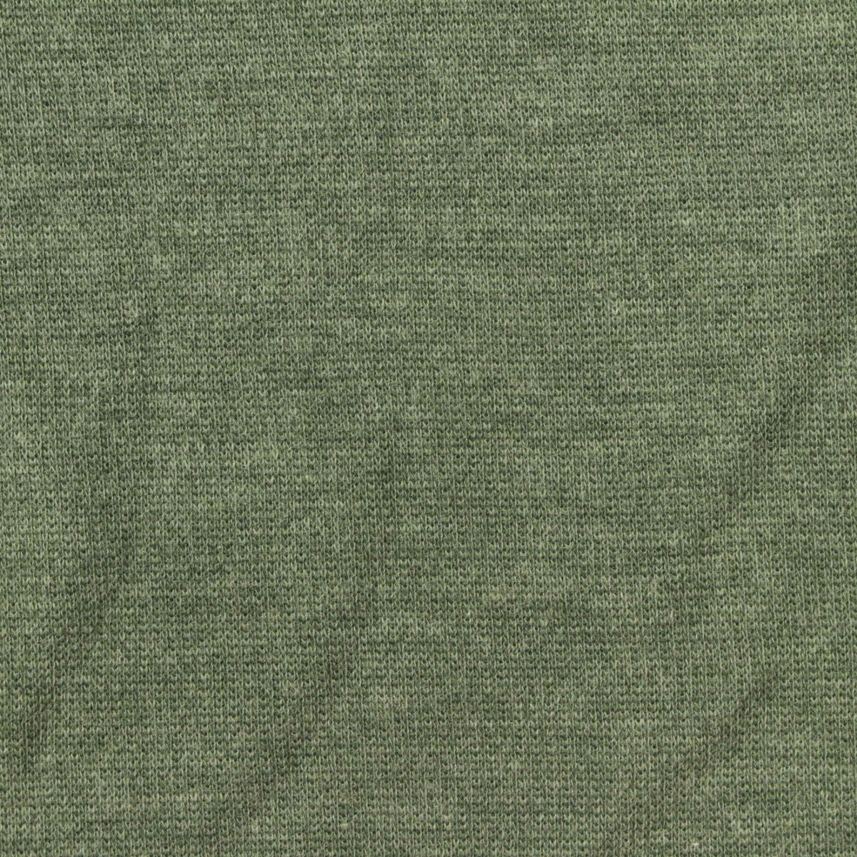 Green Heather Rib Knit, Poly-Cotton