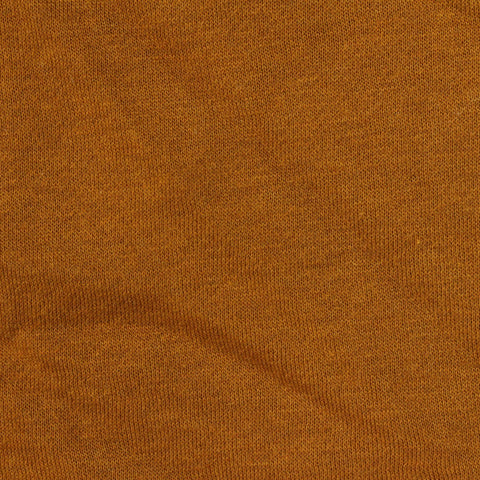 Brushed Polyester Cotton French Terry Fabric, 250 gsm, 180 cm — Orange