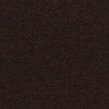Dark Brown Heathered-Marl Rib Knit, Polyester