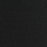Cotton Polyester Stretch Rib Knit Fabric, 240 gsm, 165 cm — Black