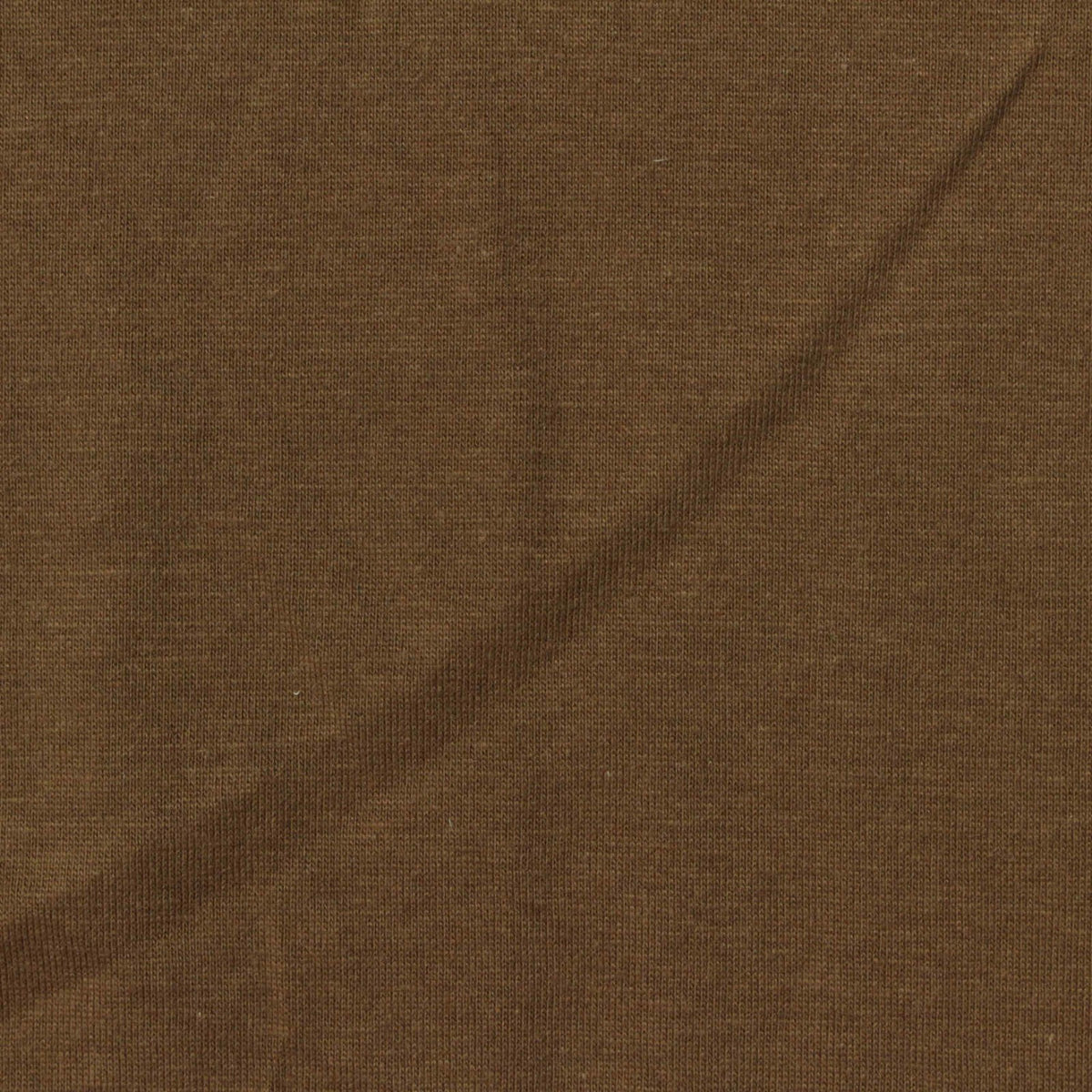 Cotton Polyester Jersey Knit Fabric, 150 gsm, 175 cm — Brown