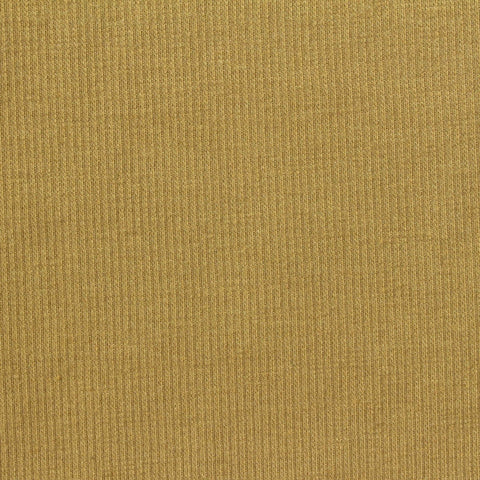 Polyester Cotton Stretch Rib Knit Fabric, 420 gsm, 120 cm — Khaki