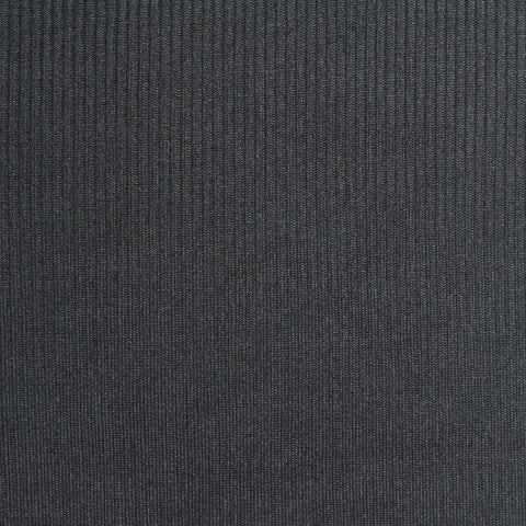 Polyester Stretch Rib Knit Fabric, 190 gsm, 170 cm — Navy