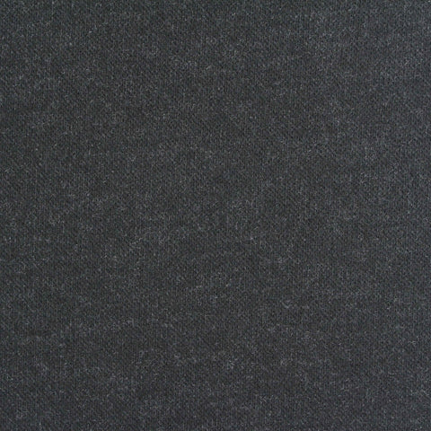 Dark Grey Heather Interlock Knit, Poly-Viscose