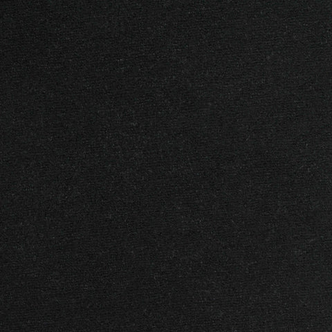 Polyester Stretch French Terry Fabric, 310 gsm, 190 cm — Black