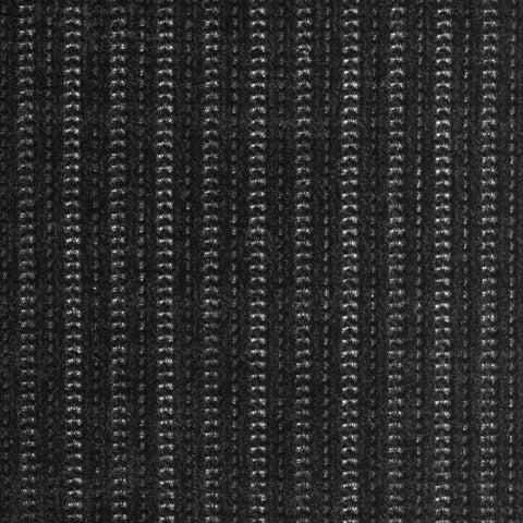 White Vertical-Stripe Chenille, Polyester, 450 gsm