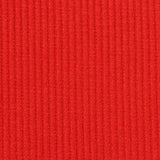 Polyester Viscose Stretch Rib Knit Fabric, 200 gsm — Red — texture