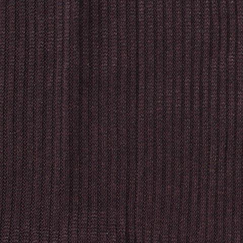 Brushed Polyester Stretch Rib Knit Fabric, 230 gsm — Brown