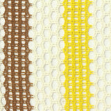 Brown Vertical-Stripe Chunky Knit, Poly-Cotton