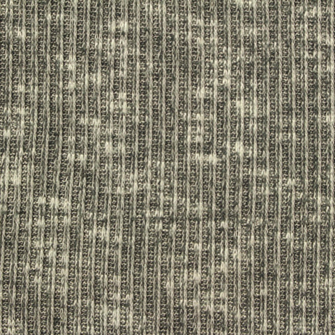 Dark Grey Marl Rib Knit, Viscose-Poly, 280 gsm, 175 cm