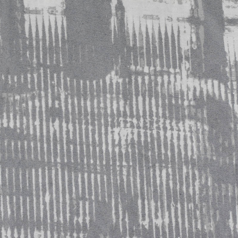 Grey Abstract Knit, Cotton-Poly