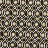 Black Hexagons Ponte Knit, Poly-Viscose