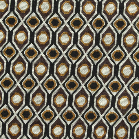 Black Hexagons Ponte Knit, Poly-Viscose