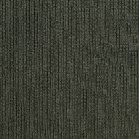 Rib Knit Fabric, 180 gsm, 60 cm — Green
