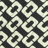 Black Geometric Knit