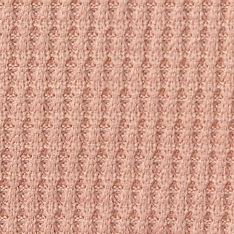 Polyester Stretch Waffle Knit Fabric, 200 gsm, 185 cm — Pink