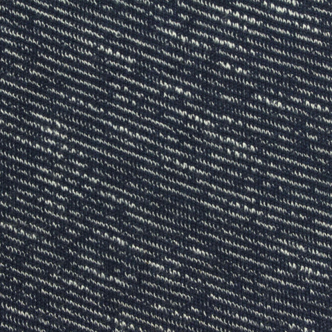 Dark Blue Marl Jersey Knit, Poly-Viscose, 201 gsm