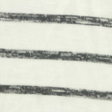 Dark Grey Horizontal-Stripe Chunky Knit, Viscose-Poly
