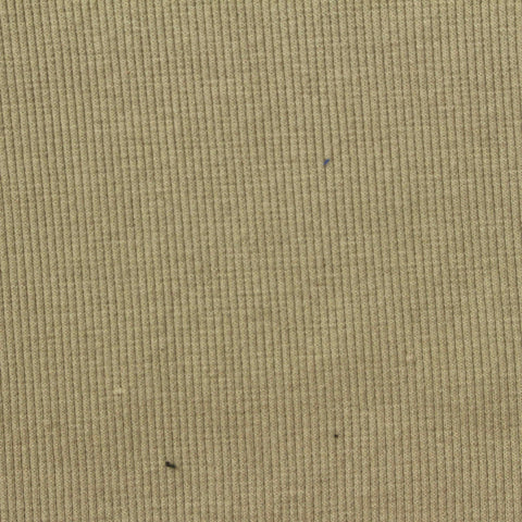 Cotton Polyester Stretch Rib Knit Fabric, 293 gsm, 102 cm — Khaki